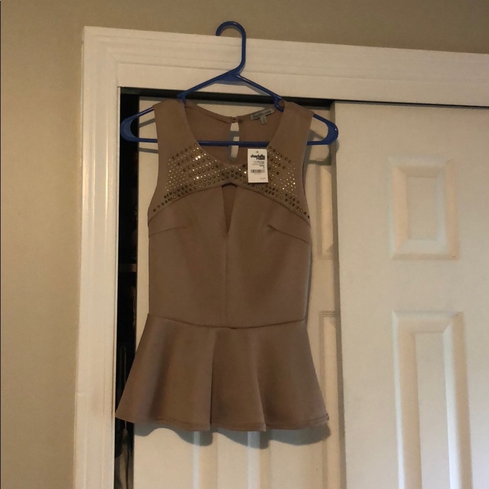 Peplum tank top
